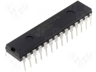 PIC18F2550-I/SP IC: микроконтролер PIC; Памет: 32kB; SRAM: 2kB; EEPROM: 256B; 48MHz